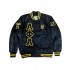 Alpha Phi Alpha Black Bomber Varsity Satin Jacket