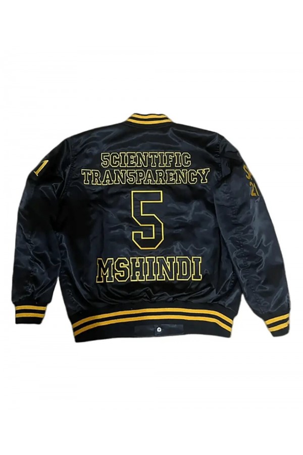 Alpha Phi Alpha Black Bomber Varsity Satin Jacket