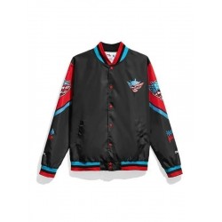 American Nightmare Fanimation Black Satin Jacket