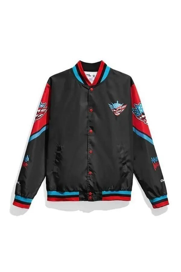 American Nightmare Fanimation Black Satin Jacket