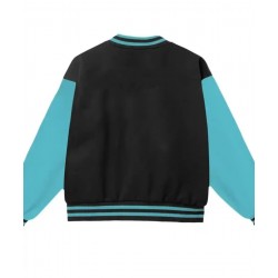 Anti Social Head Ber Blue Varsity Jacket Anti Social Head Ber Blue Varsity Jacket
