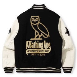 Bape OVO Varsity Jacket Bape OVO Varsity Jacket