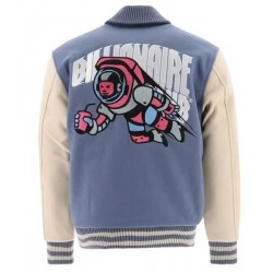 Billionaire Boys Club Light Blue Bomber Varsity Jacket Billionaire Boys Club Light Blue Bomber Varsity Jacket