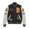 Bobby Tarantino Black and White Varsity Bomber Jacket