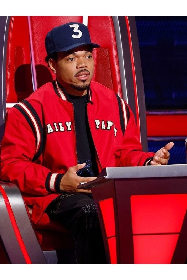 Chance the Rapper Red Bomber Jacket