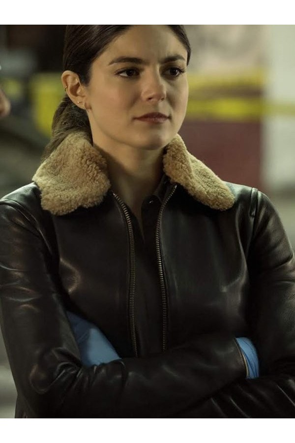 Cora Vasquez The Good Cop Black Leather Jacket