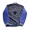 Dallas Cowboys Gray and Blue Bomber Varsity Jacket