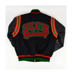 Freedom School Bomber Letterman Varsity Jacket