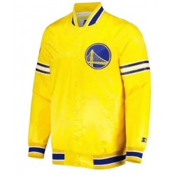Golden State Warriors Starter Slider Satin Varsity Jacket