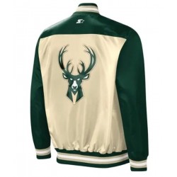 Milwaukee Bucks Tradition Varsity Satin Jacket