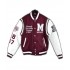 Morehouse College Maroon And White Letterman Varsity Jacket