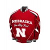 Nebraska Huskers Go Big Red Varsity Bomber Jacket