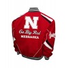 Nebraska Huskers Go Big Red Varsity Bomber Jacket