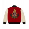 OVO Roots Red and Beige Varsity Jacket