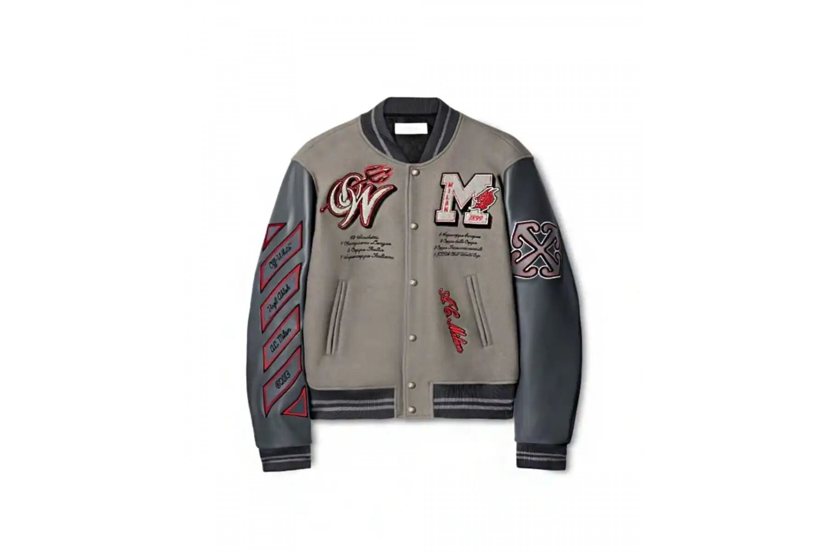 Off-White Gray Cotton Sportswear