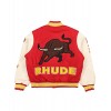 Rhude Bull Varsity Bomber Wool Jacket Rhude Bull Varsity Bomber Wool Jacket