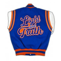Savannah State University HBCU Blue and White Varsity Jacket 