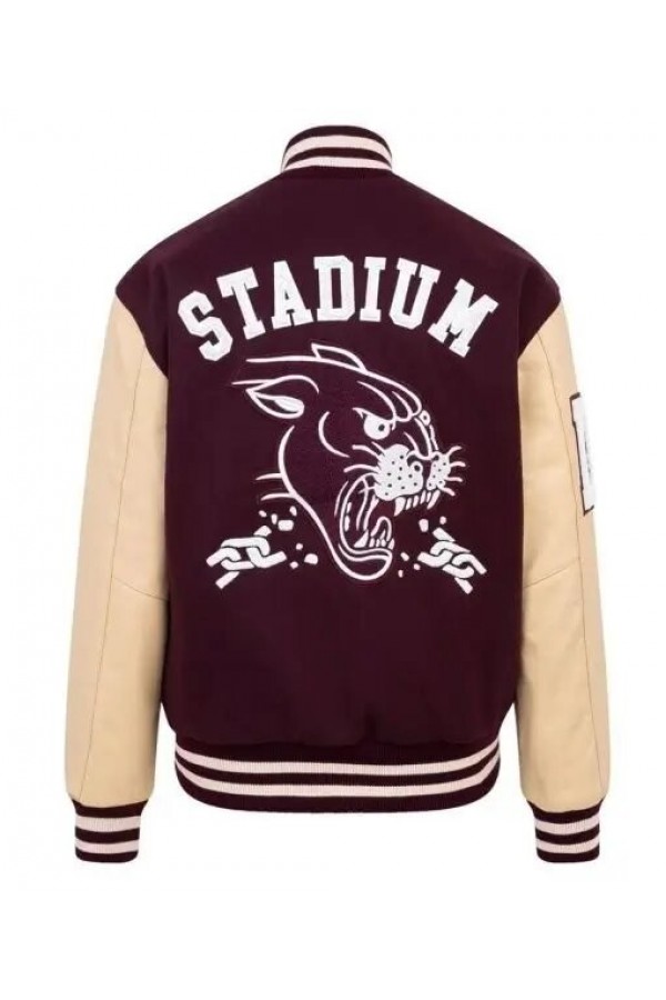 Stadium Panther Letterman Bomber Varsity Jacket