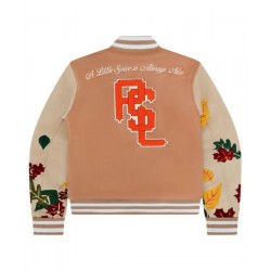 Starbucks Brown Varsity Jacket