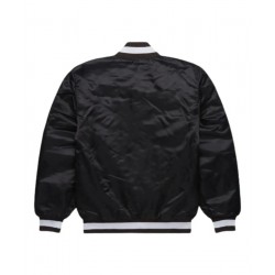 Starter Browns Blackout Bomber Varsity Jacket