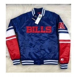 Starter Buffalo Bills Blue and Red Varsity Jacket