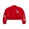 Teyana Taylor Jordan Red Varsity Wool Jacket