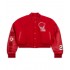 Teyana Taylor Jordan Red Varsity Wool Jacket
