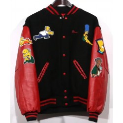 The Simpsons Bomber Varsity Jacket