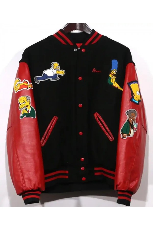 The Simpsons Bomber Varsity Jacket