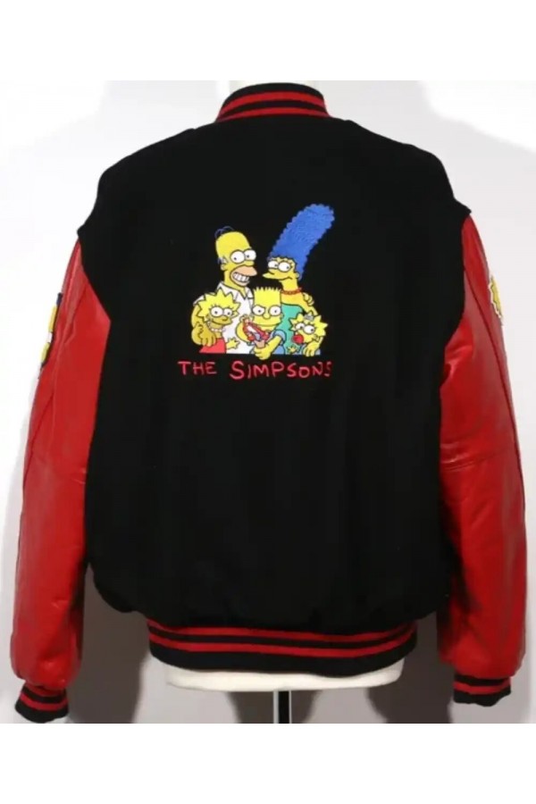 The Simpsons Bomber Varsity Jacket