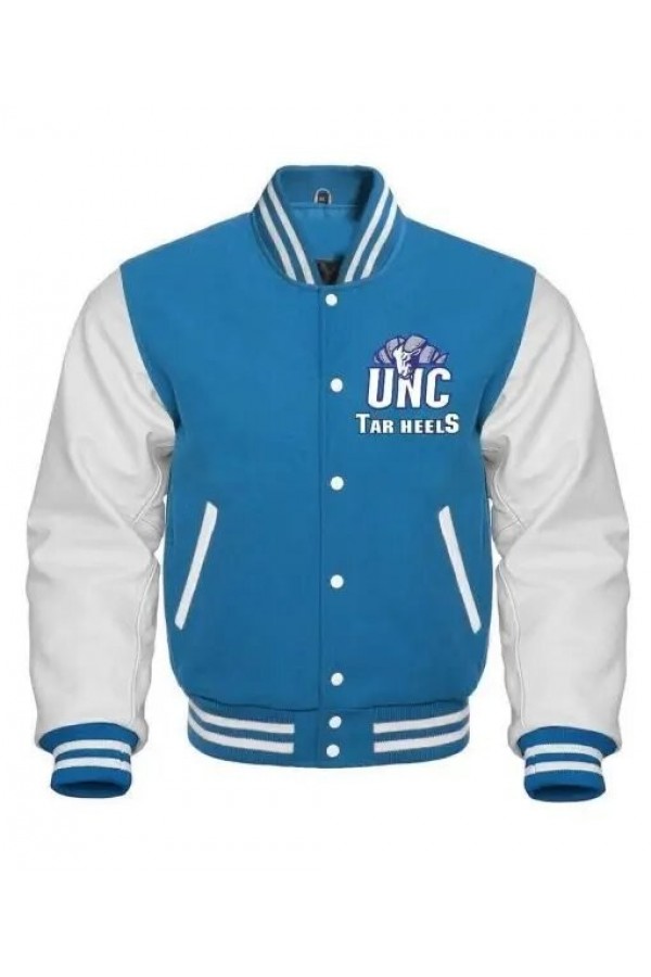 UNC Tar Heels Blue and White Wool Jacket