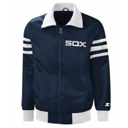 White Sox Baseball Club Bomber Satin Jacket