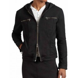 13 Reasons Why TV Show Clay Jensen Black Hooded Jacket