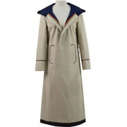 13th Doctor Who White Jodie Whittaker Hooded Coat