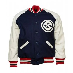 1927 NY Cuban Blue and White Wool Jacket
