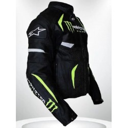 Alpinestars Monster Energy Scream Black Leather Jacket