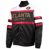 Atlanta United FC Black and White Satin Jacket Atlanta United FC Black and White Satin Jacket