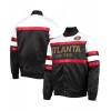 Atlanta United FC Black and White Satin Jacket Atlanta United FC Black and White Satin Jacket