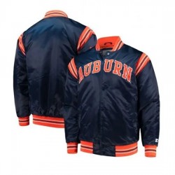 Auburn The Enforcer Tigers Blue Satin Jacket