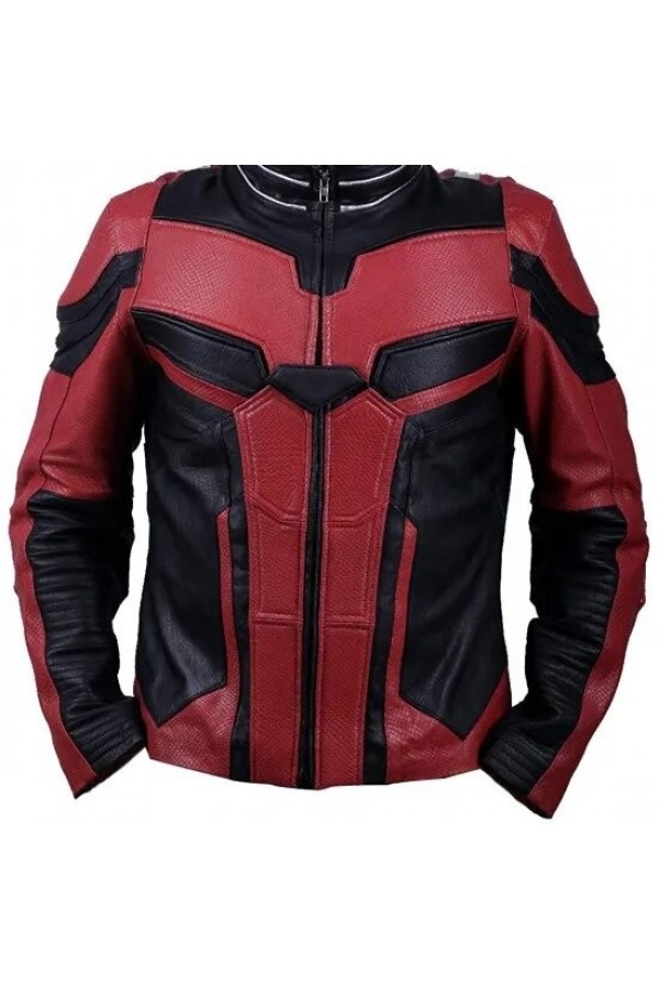 Avengers Endgame Ant Man Red Leather Jacket