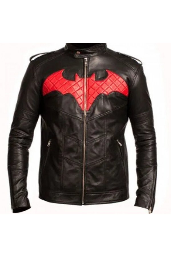 Batman Beyond Bruce Wayne Biker Black Leather Jacket