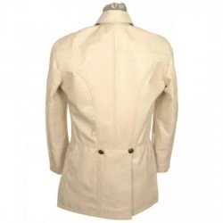 Ben Foster 3 10 To Yuma Off White Double Breasted Leather Jacket