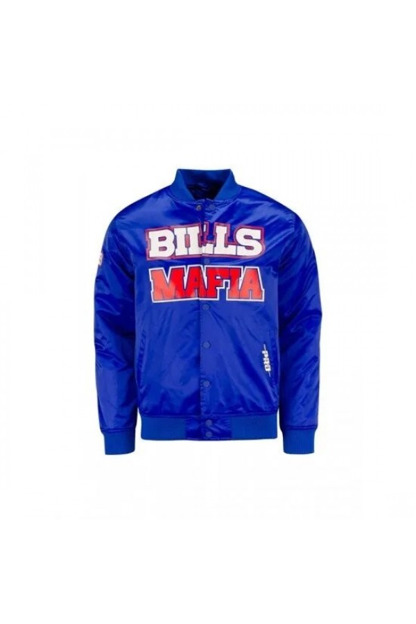 Bills Mafia Blue Bomber Satin Jacket