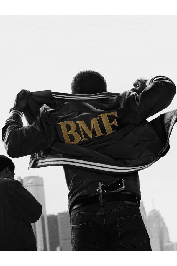 Black Mafia Family Demetrius Flenory Black Nylon Jacket Black Mafia Family Demetrius Flenory Black Nylon Jacket