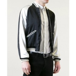Blood Luster Souvenir Black and White Satin Jacket