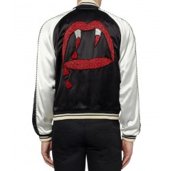 Blood Luster Souvenir Black and White Satin Jacket