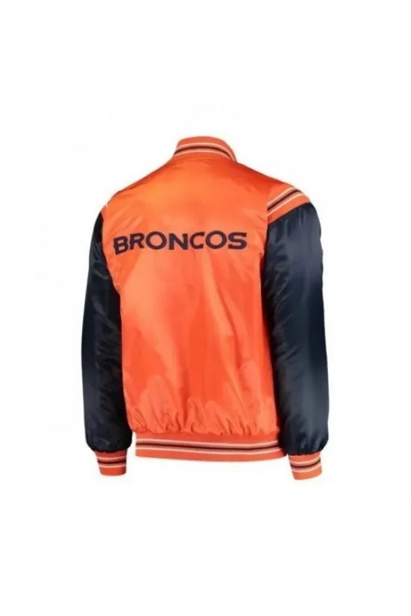 Broncos Starter Orange Satin Jacket Broncos Starter Orange Satin Jacket