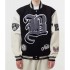 Brooklyn Nets 12 Letterman Black and White Wool Jacket