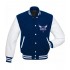 Charlotte Hornets NBA Blue and White Wool Jacket