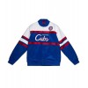 Chicago Cubs Heavyweight Blue and White Satin Jacket Chicago Cubs Heavyweight Blue and White Satin Jacket